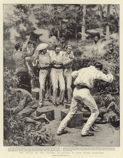 El ataque a la columna, un esfuerzo por salvar al Mayor Crawford de Frank Dadd